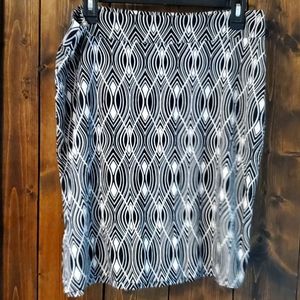Ann Taylor LOFT black and white skirt